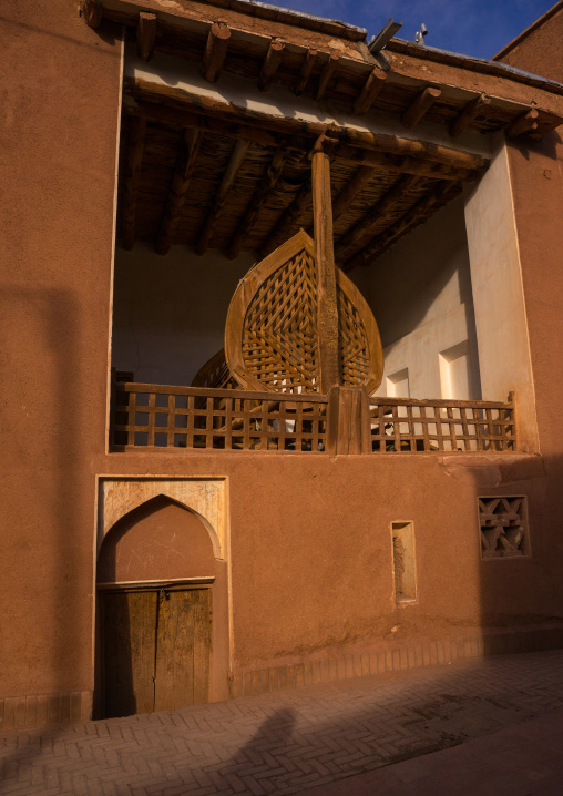 Nakhl On The Balcony Of An Ancient Building In Zoroastrian Village, Isfahan Province, Abyaneh, Iran