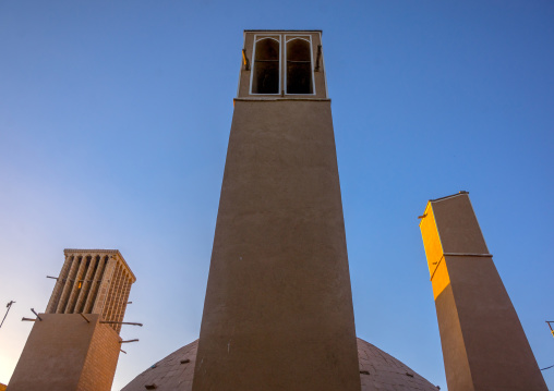 Wind Towers Used As A Natural Cooling System For Water Reservoir In Iranian Traditional Architecture, Yazd Province, Yazd, Iran