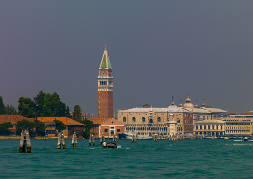 Piazza san Marco with campanile di san Marco, Veneto Region, Venice, Italy