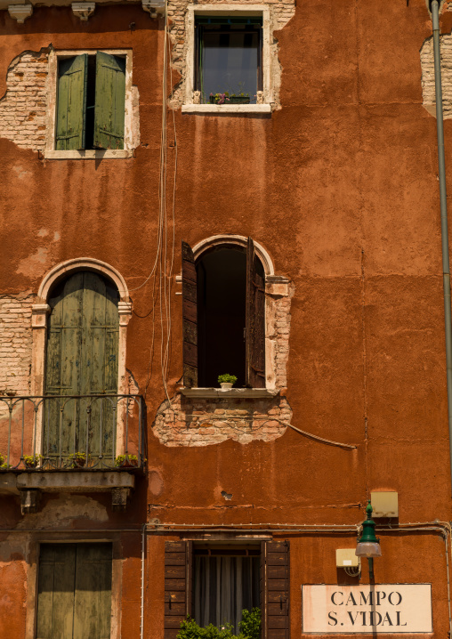 Colourful buildings, Veneto Region, Venice, Italy
