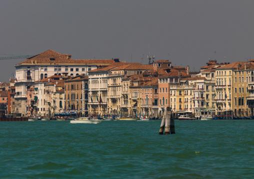 Old buildings on the grand canal, Veneto Region, Venice, Italy