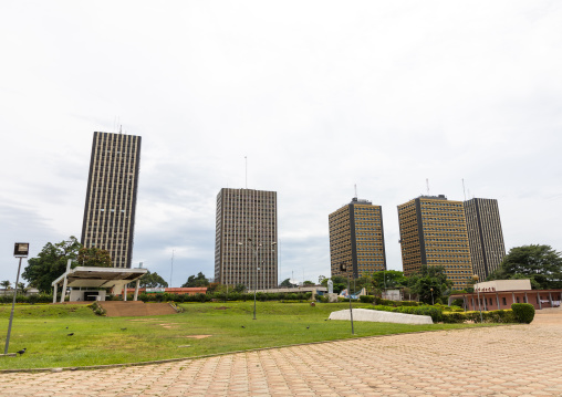 Skyscrapers in the city center, Région des Lagunes, Abidjan, Ivory Coast