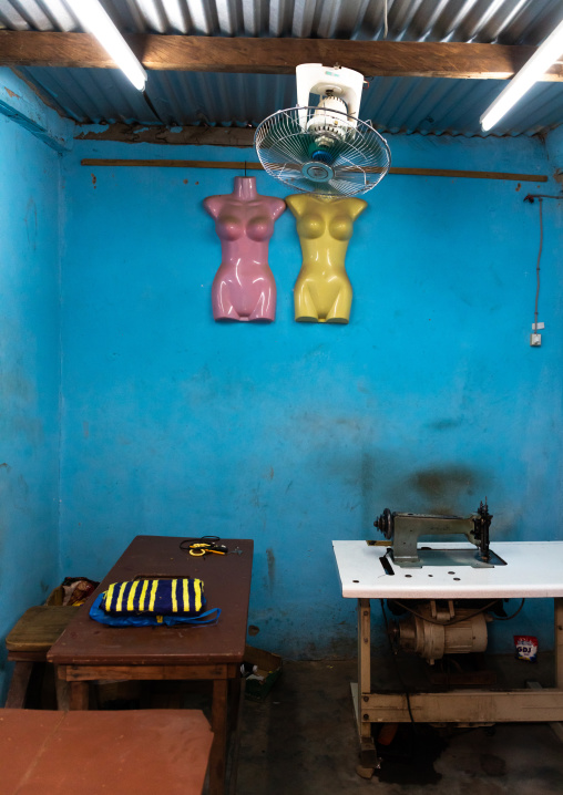Empty tailor workshop, Poro region, Korhogo, Ivory Coast