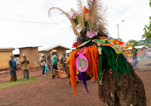 Tribal chief during the Ngoro dance, Savanes district, Ndara, Ivory Coast