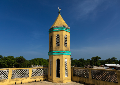 Minaret of the grand mosque, Denguélé, Korondougou, Ivory Coast