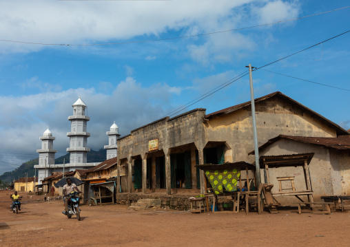 Koranic school near a mosque, Tonkpi Region, Man, Ivory Coast