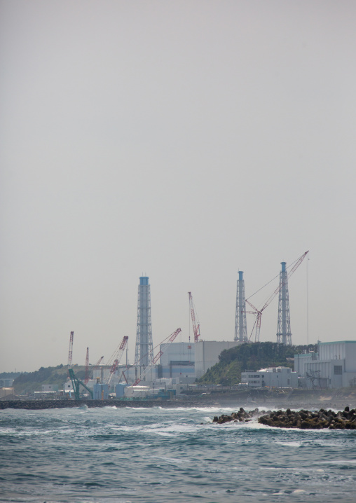 Fukushima daiichi nuclear power plant five years after the tsunami, Fukushima prefecture, Futaba, Japan