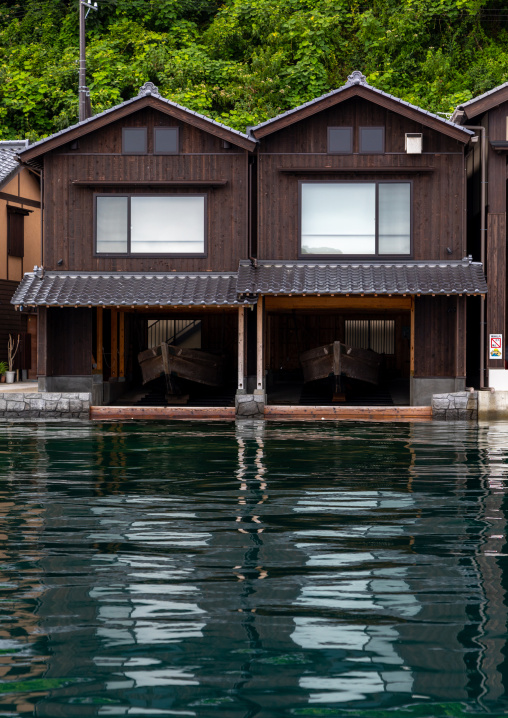 Funaya fishermen houses, Kyoto prefecture, Ine, Japan