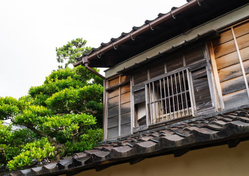 Traditional wooden house in the old samurai quarter, Ishikawa Prefecture, Kanazawa, Japan