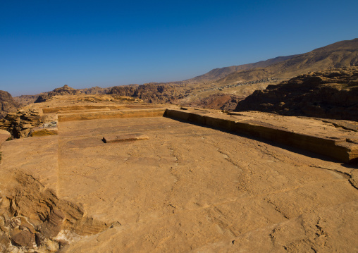 High Place Of Sacrifice On The Summit Of The Attuf Ridge, Petra, Jordan