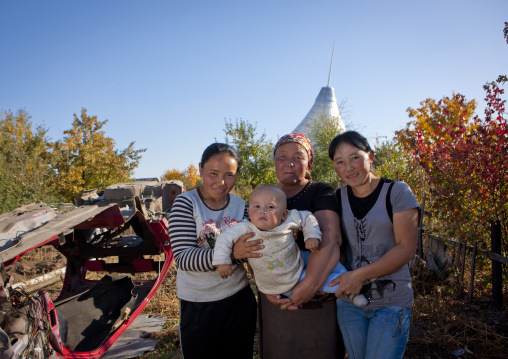 Family Living In The Poor Suburbs Of Astana, Kazakhstan