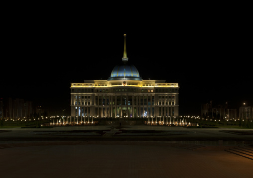 Presidential Palace By Night, Astana, Kazakhstan