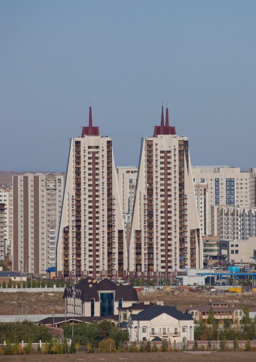 Baikonur Towers In Astana, Kazakhstan