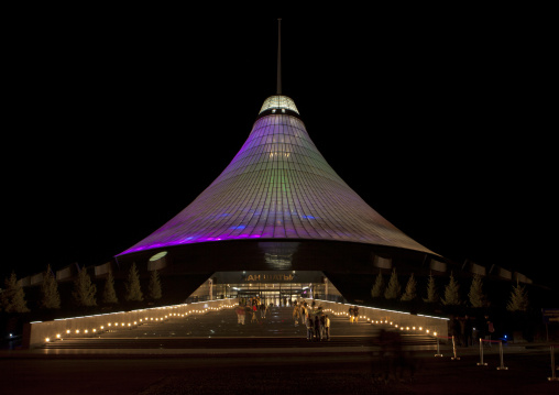 Khan Shatyr Giant Tent By Night, Astana, Kazakhstan