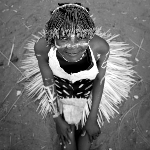 Tharaka woman wearing a traditional wig, Nairobi county, Mount kenya, Kenya