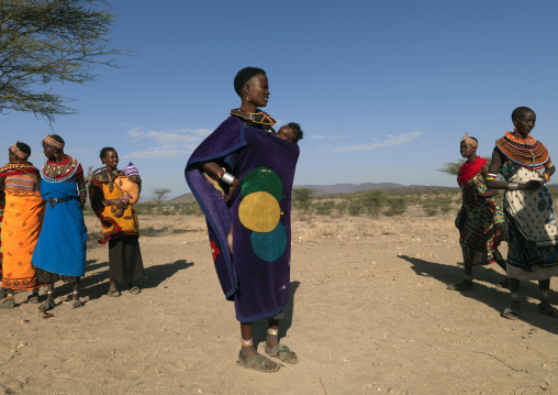 Portrait of Samburu tribe women, Samburu County, Maralal, Kenya