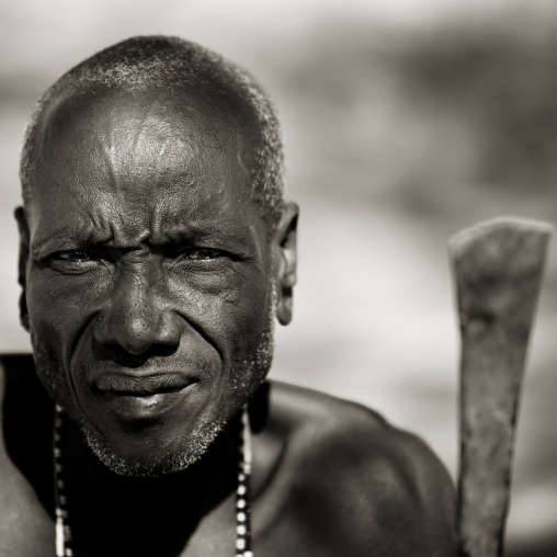 Portrait of a Samburu tribe elder, Samburu County, Maralal, Kenya