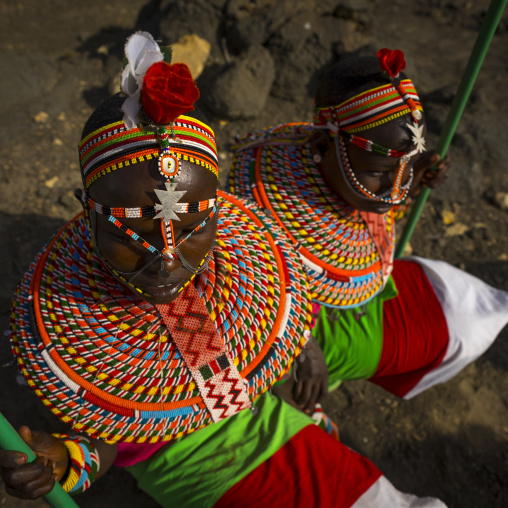 Rendille tribeswomen, Turkana lake, Loiyangalani, Kenya