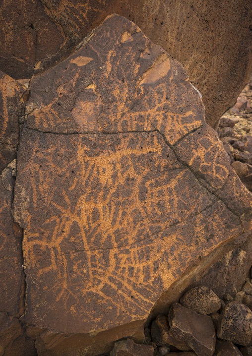 Ancient rock art, Turkana lake, Loiyangalani, Kenya