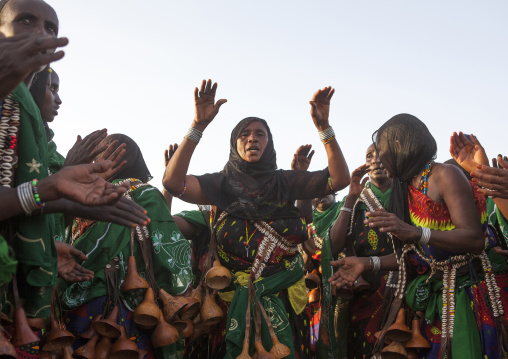 Gabbra tribe woman dance, Turkana lake, Loiyangalani, Kenya