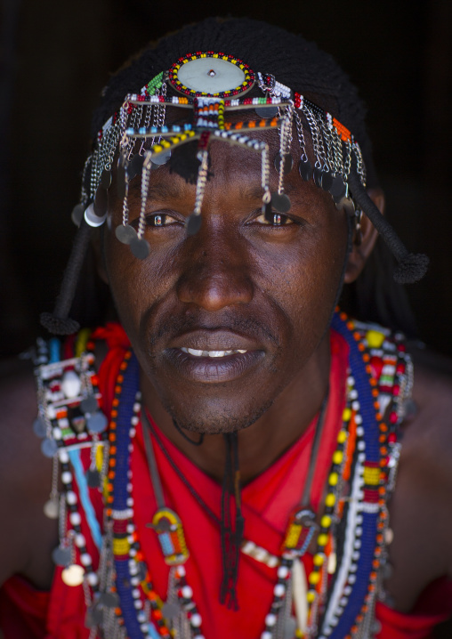 Portrait of a maasai warrior, Nakuru county, Nakuru, Kenya