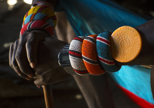 Samburu tribesman bracelets, Samburu county, Samburu national reserve, Kenya