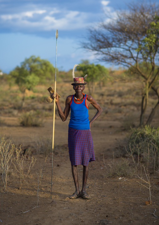 Pokot tribesman, Baringo county, Baringo, Kenya