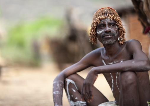 Portrait of a Tharaka tribe man, Laikipia County, Mount Kenya, Kenya
