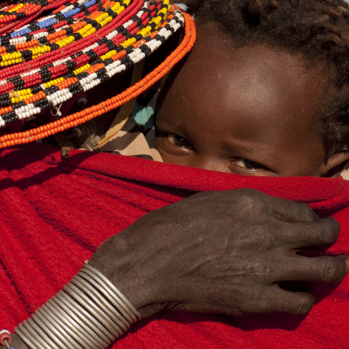 Portrait of a Samburu tribe baby, Samburu County, Maralal, Kenya