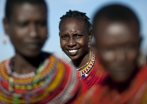Portrait of Samburu tribe women, Samburu County, Maralal, Kenya