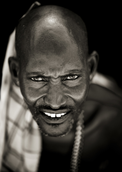 Portrait of a Samburu tribe warrior, Samburu County, Maralal, Kenya