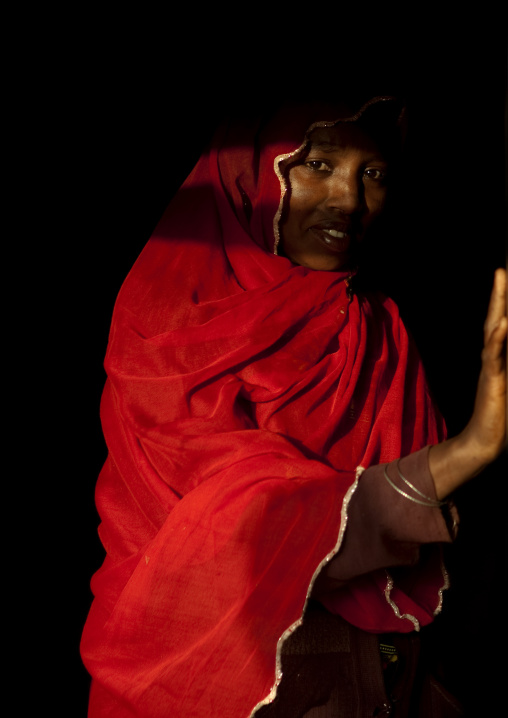 Portrait of a Borana tribe woman, Marsabit County, Marsabit, Kenya
