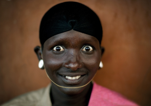 Samburu tribe moran with big eyes, Samburu County, Maralal, Kenya