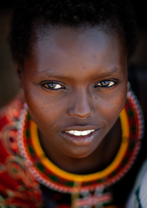 Portrait of Samburu tribe woman, Samburu County, Maralal, Kenya