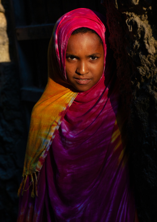 Portrait of a cute swahili girl, Lamu County, Lamu, Kenya