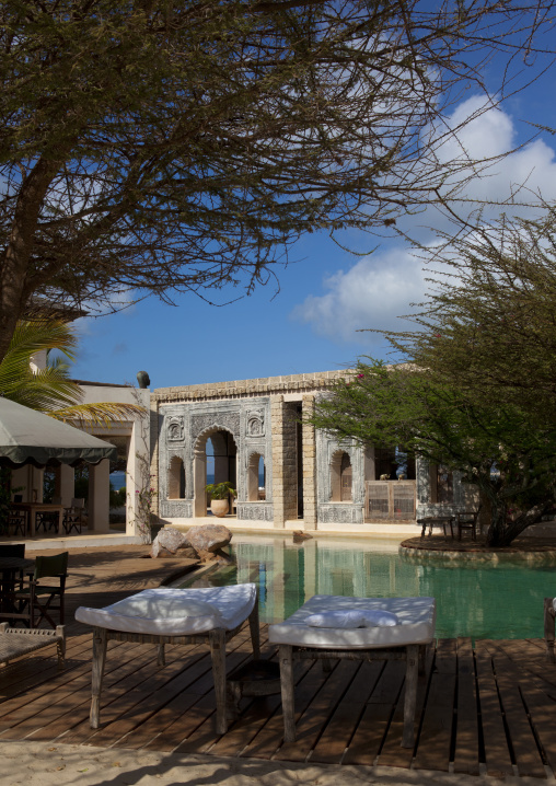 Majlis hotel pool, Lamu County, Lamu, Kenya