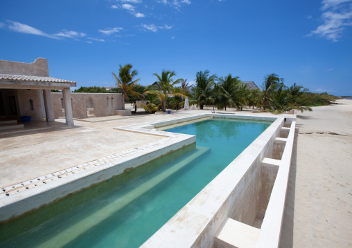 Swimming pool of a luxury house, Lamu County, Manda Island, Kenya