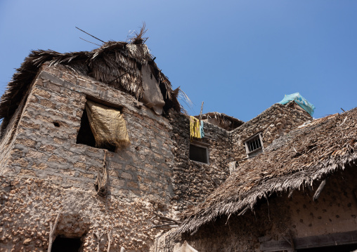 Traditional swahili houses, Lamu County, Siyu, Kenya