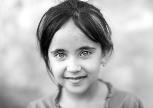 Kurdish Girl With Green Eyes, Akre, Kurdistan, Iraq