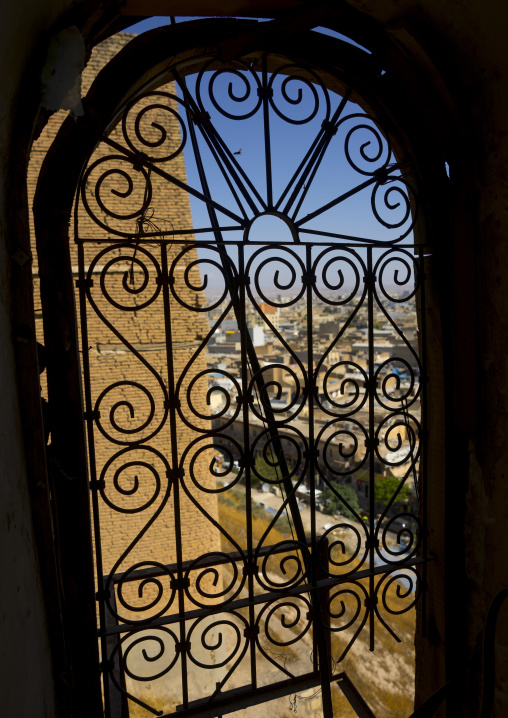 Wrought Iron Window In The Citadel, Erbil, Kurdistan, Iraq