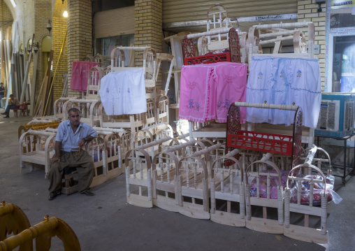 Craddles For Babies In Qaysari Bazaar, Erbil, Kurdistan, Iraq