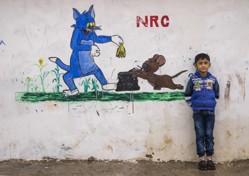 Child In Domiz Syrian Refugee Camp, Erbil, Kurdistan, Iraq