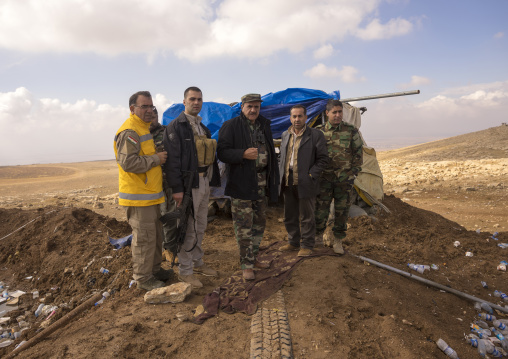 Kurdish Peshmergas On The Frontline, Duhok, Kurdistan, Iraq