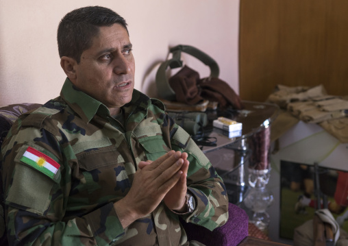 Kurdish Peshmerga On The Frontline, Duhok, Kurdistan, Iraq