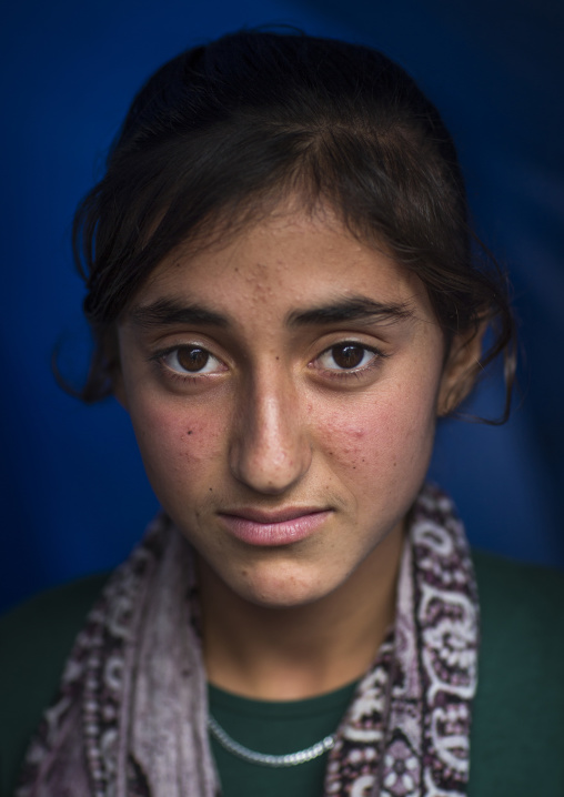 Yezidi Refugee Woman Displaced From Sinjar Living In Lalesh Temple, Kurdistan, Iraq