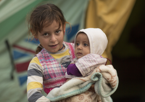 Yezedi Refugee Children From Sinjar, Lalesh, Kurdistan, Iraq