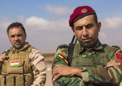 Kurdish Peshmergas On The Frontline, Duhok, Kurdistan, Iraq