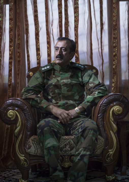 Peshmerga Colonel Yousuf Majid, Sulaymaniyah, Kurdistan, Iraq