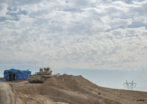 Kurdish Tank On The Frontline, Kirkuk, Kurdistan, Iraq