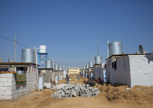 Constructions Inside Qushtapa Refugee Camp, Erbil, Kurdistan, Iraq